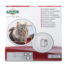 Load image into Gallery viewer, Installation Adaptor for Microchip Cat Flap &amp; Manual-Locking Cat Flap (White)

